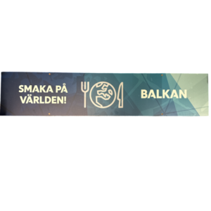 Takskylt "BALKAN" 110x23cm